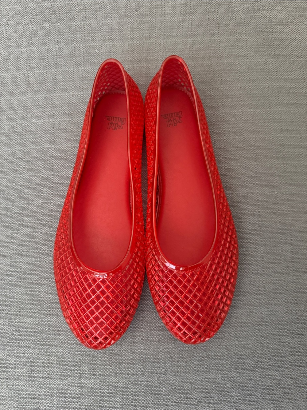 Red Women's Jelly Ballet Flats - Wild Fable Brand